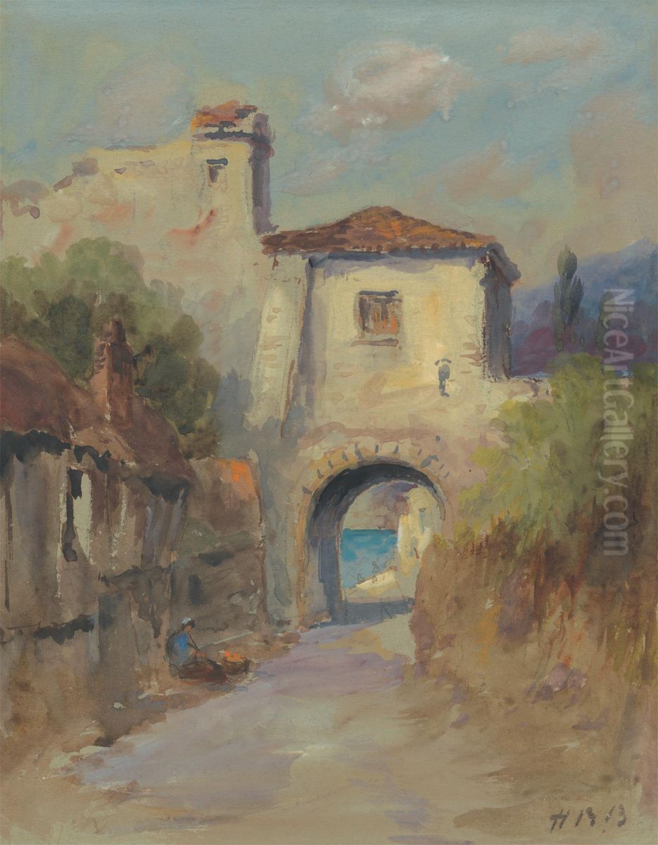 Gateway Oil Painting by Hercules Brabazon Brabazon