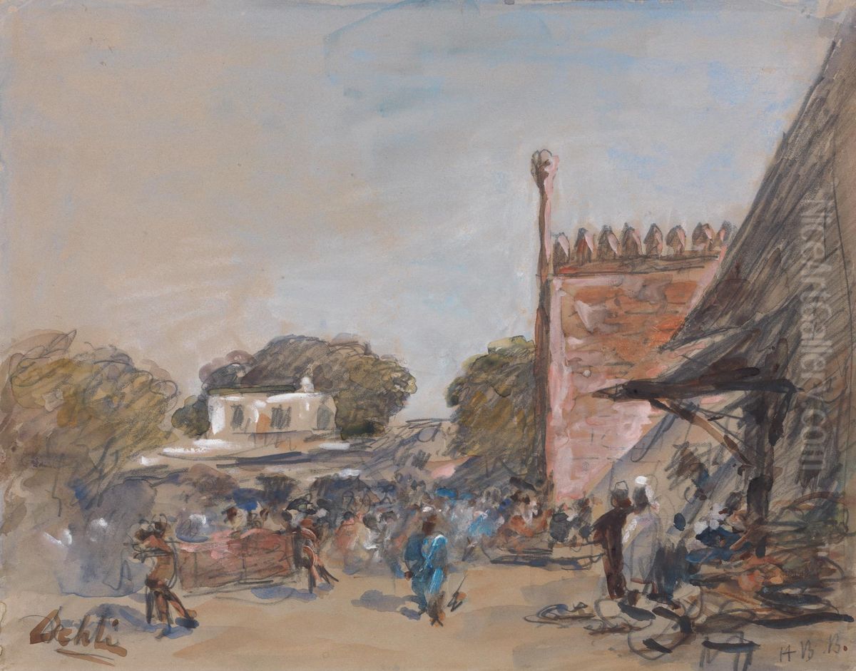 Delhi Oil Painting by Hercules Brabazon Brabazon