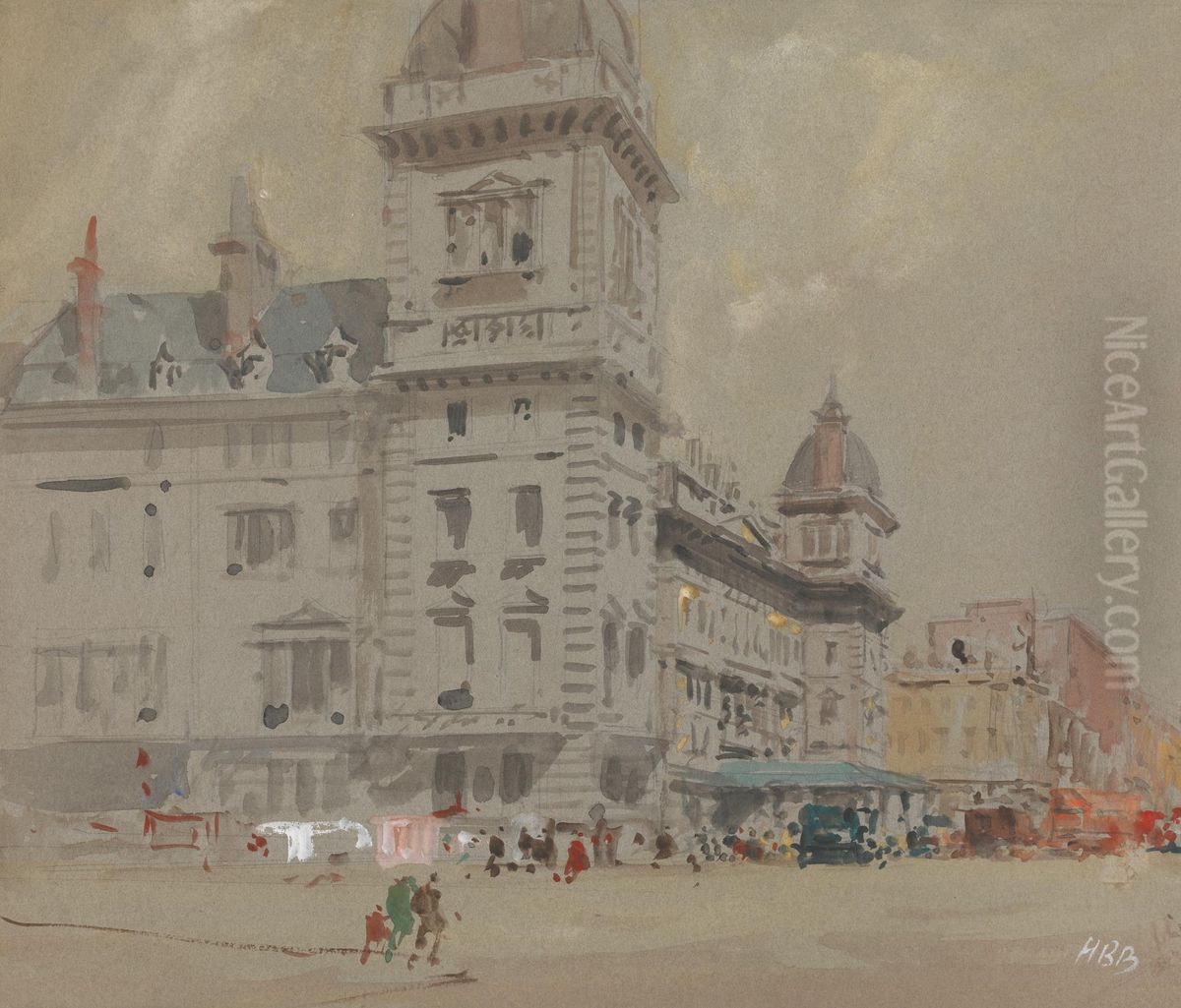 Paddington Station Oil Painting by Hercules Brabazon Brabazon