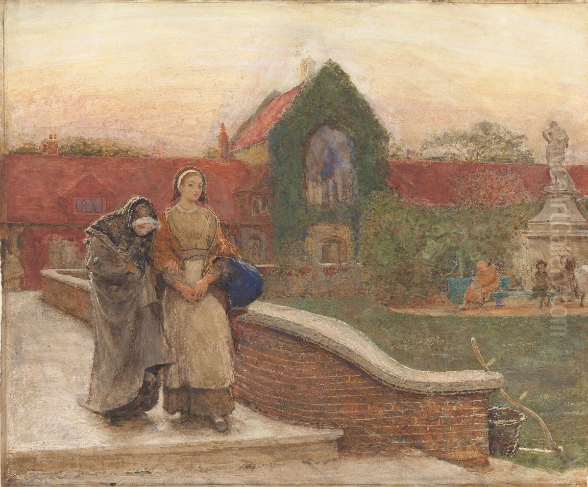 The Harbour of Refuge Oil Painting by Frederick Walker