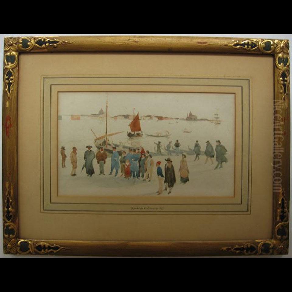 Venetian Views Oil Painting by Randolph Caldecott