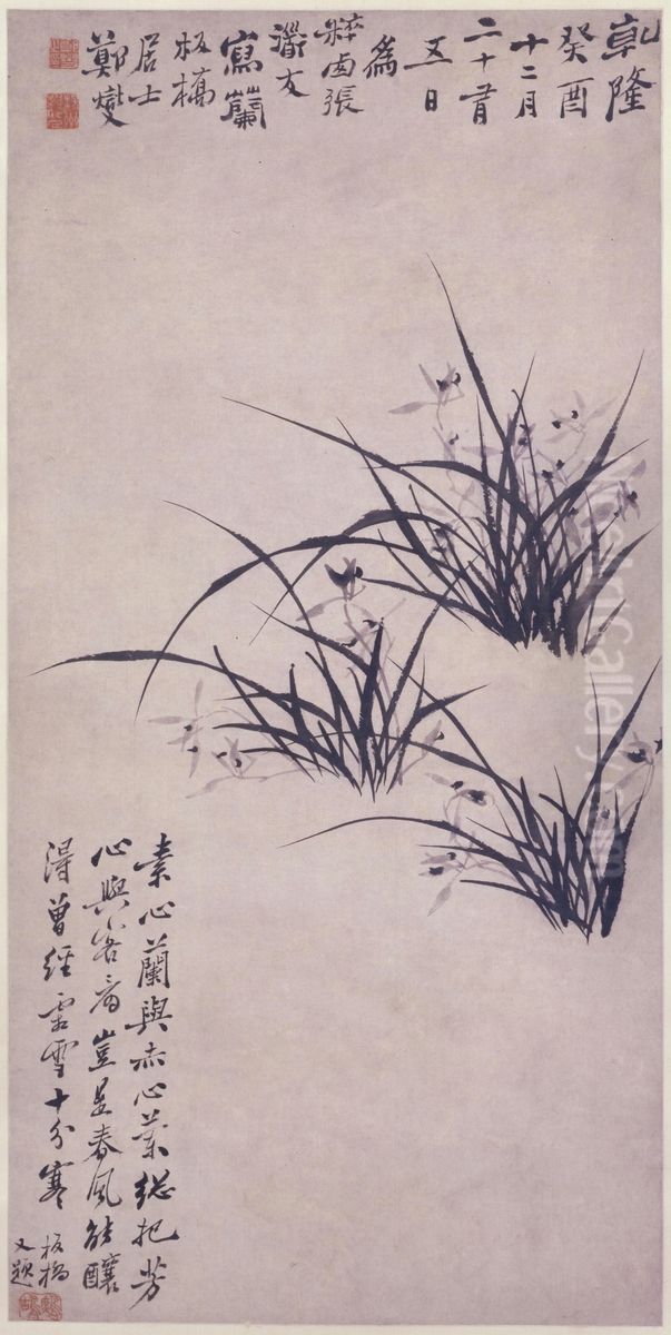 <<mo lan tu>> Oil Painting by Zheng Xie