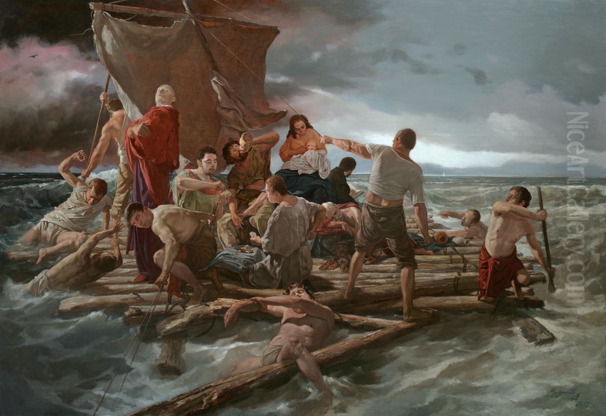 Ship of fools. Oil Painting by Andrei Mironov