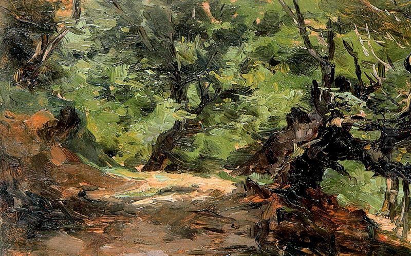 Arboles de Alsasua Oil Painting by Aureliano de Beruete y Moret