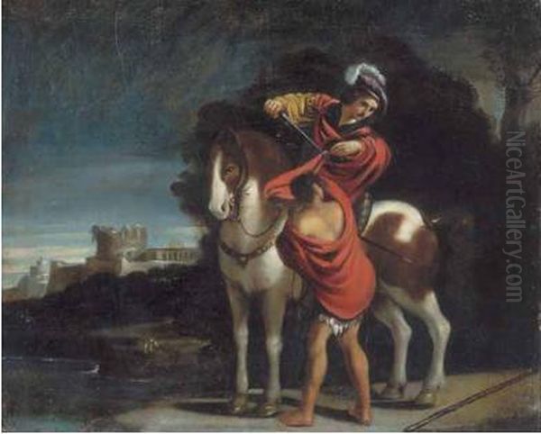 San Martino Oil Painting by Giuseppe (Il Cremonese) Caletti