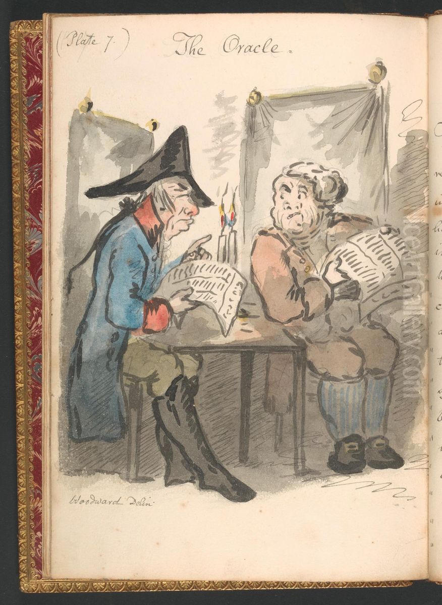 The Oracle Oil Painting by George Murgatroyd Woodward