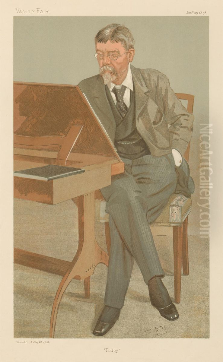 Trilby, George Louis Palmella Du Maurier (Vanity Fair series) Oil Painting by Leslie Mathew Ward