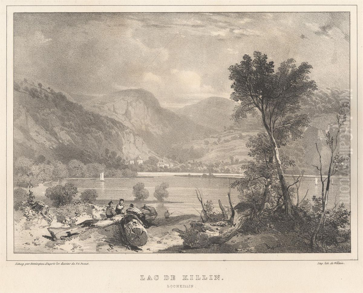 Lac de Killin Oil Painting by Richard Parkes Bonington