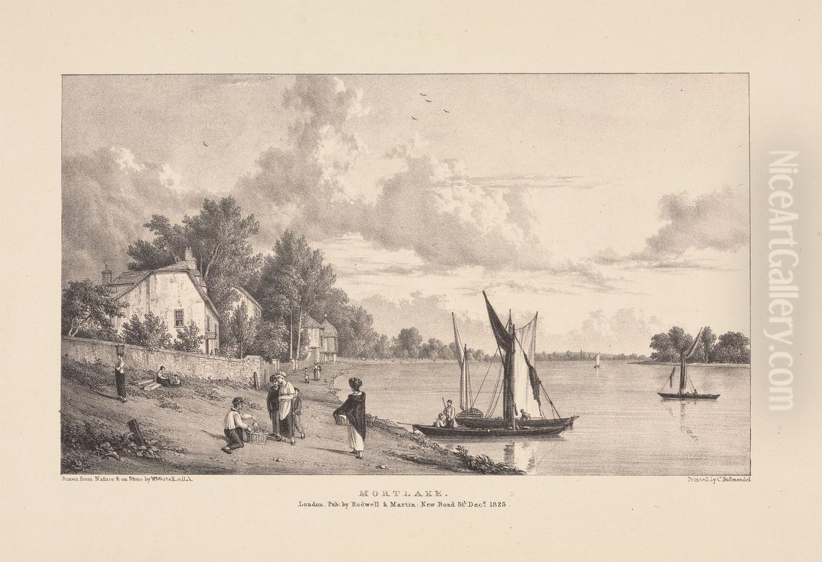 Mortlake Oil Painting by William Westall