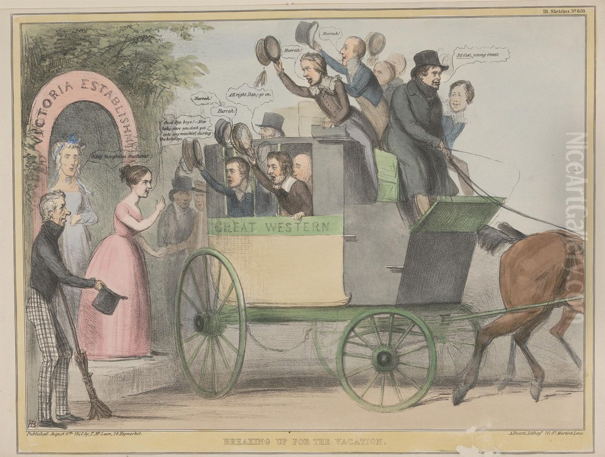 Breaking up for the Vacation Oil Painting by John (H.B.) Doyle