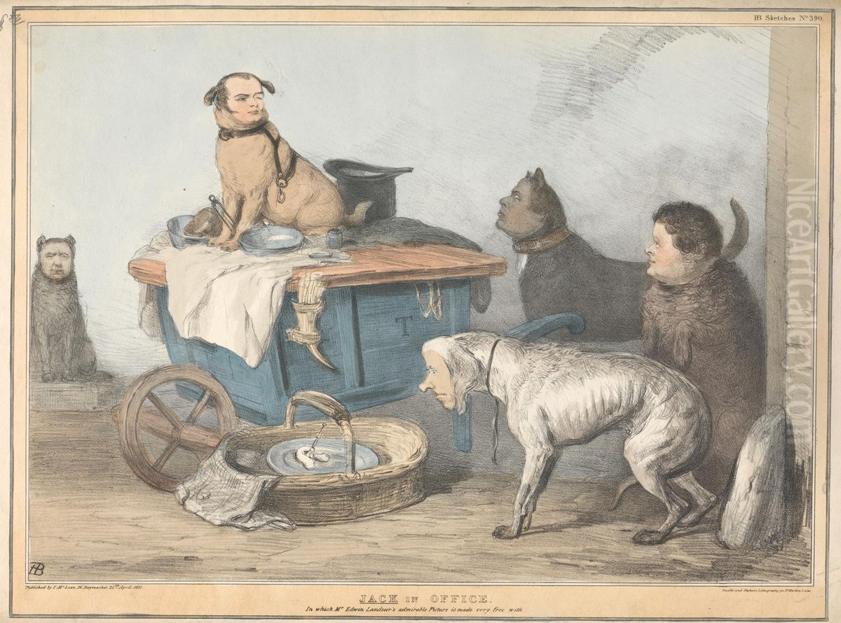 Jack in Office Oil Painting by John (H.B.) Doyle