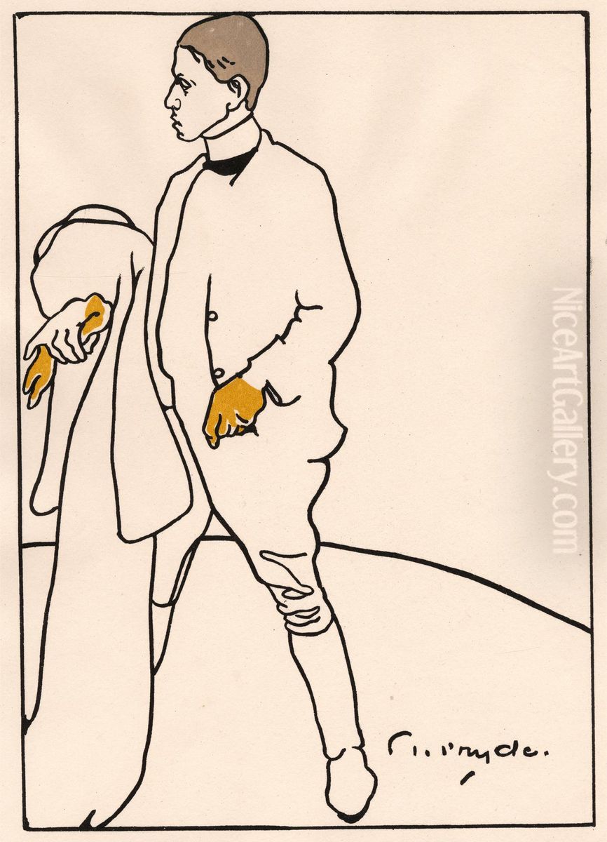 Sir William Nicholson Oil Painting by James Pryde