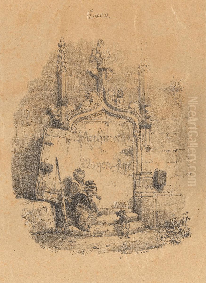 Titlepage to Restes et Fragments Oil Painting by Richard Parkes Bonington