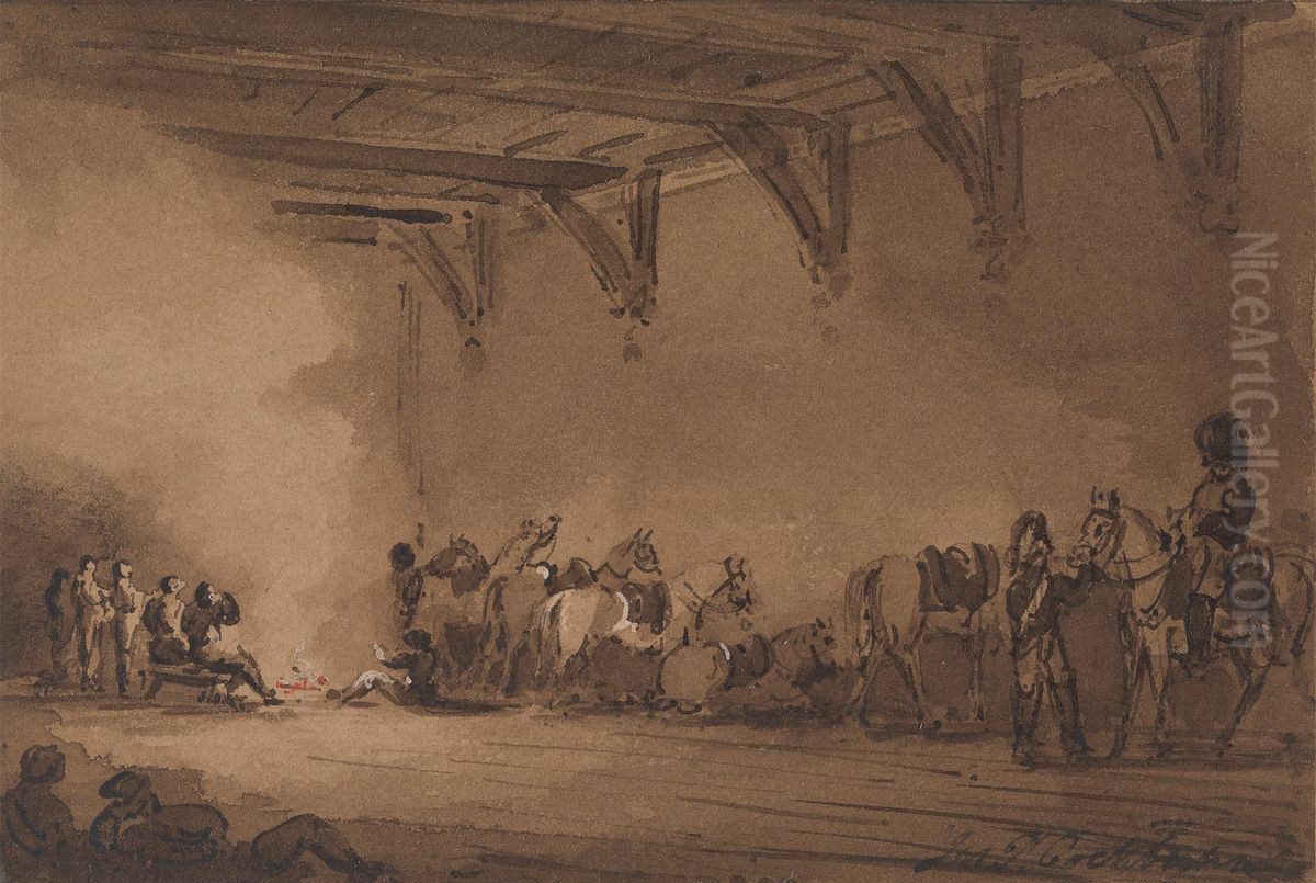 Cuirassiers Oil Painting by Cockburn, James Pattison