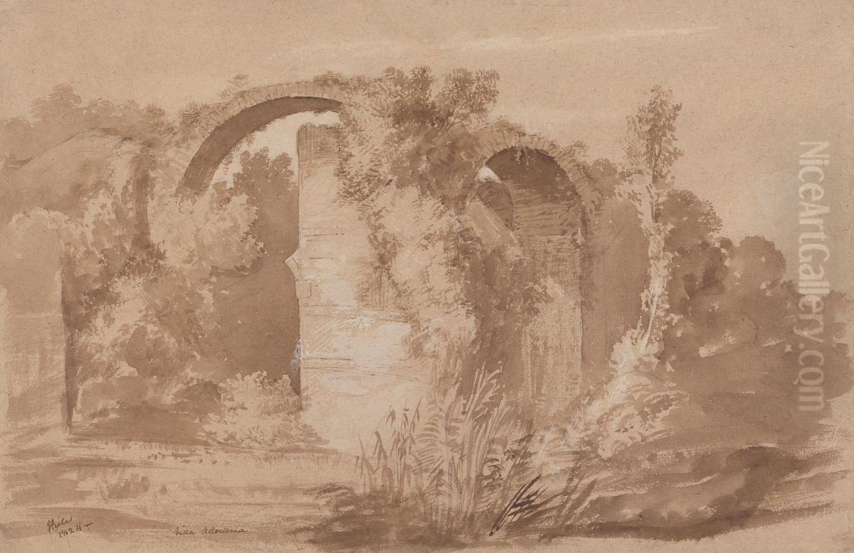 The Villa Adrianna, Rome Oil Painting by James Giles