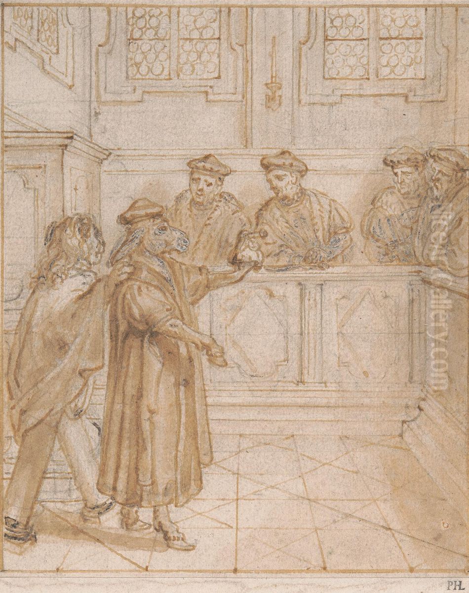 Doctor Ass (A Satire on the Law) Oil Painting by Abraham van Diepenbeeck