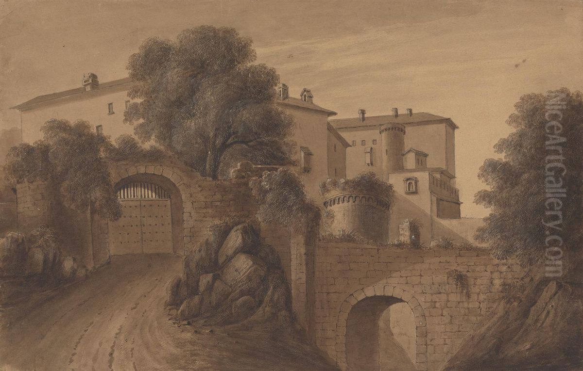 Castello Malespina Appennines Oil Painting by Isaac Weld