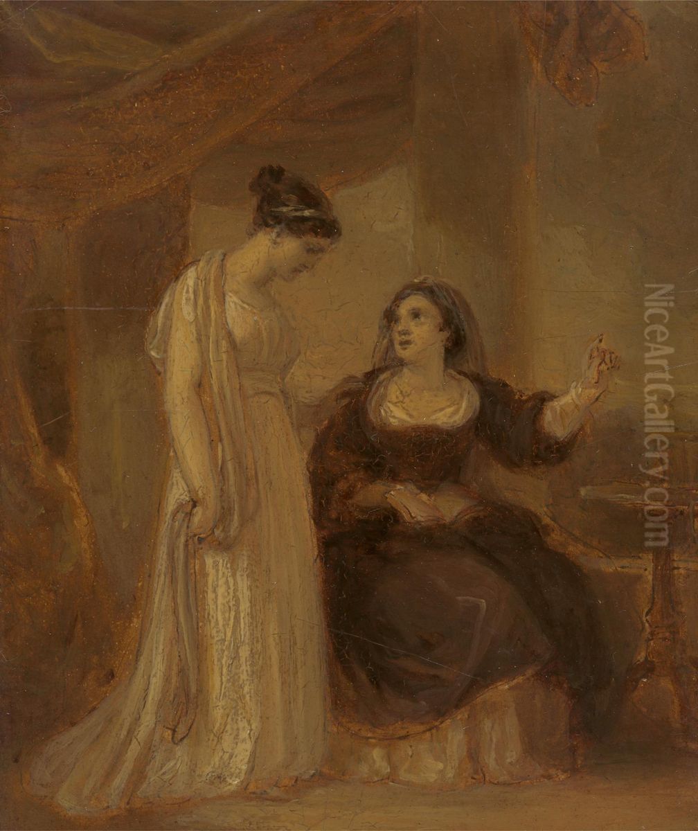Olivia and Maria Oil Painting by Robert Smirke