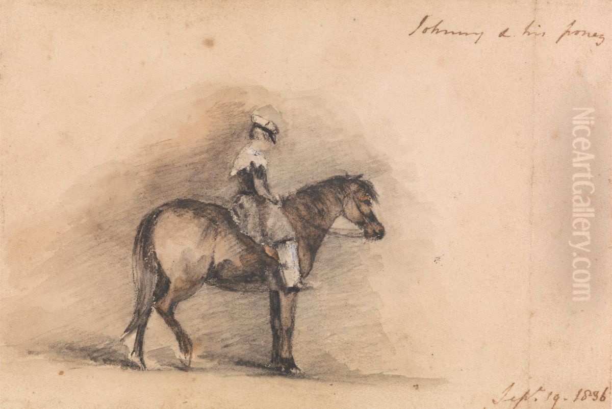 Johnny and His Pony Oil Painting by David Wilkie