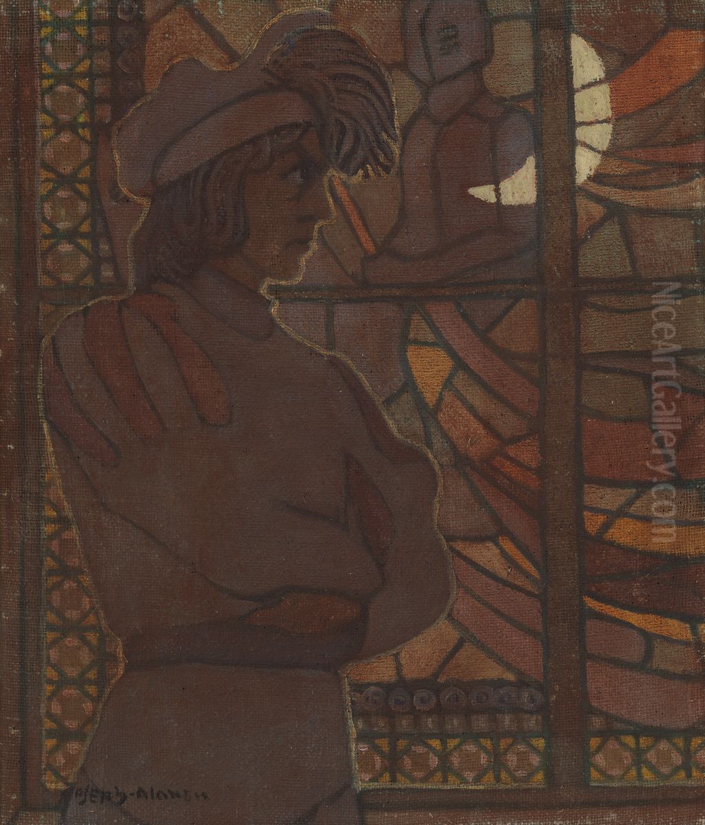 Daniel Hjort Oil Painting by Joseph Alanen