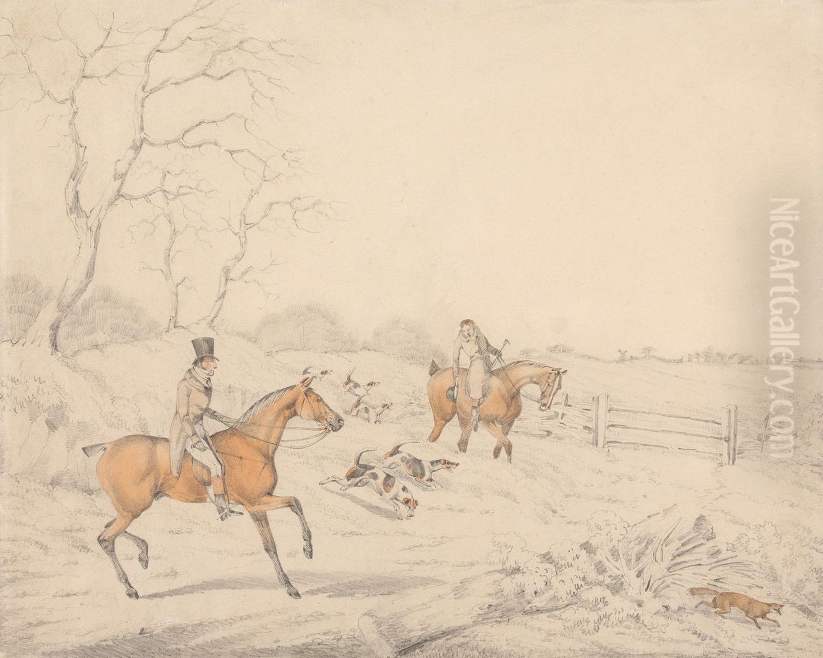 Drawing Covert Oil Painting by Henry Thomas Alken