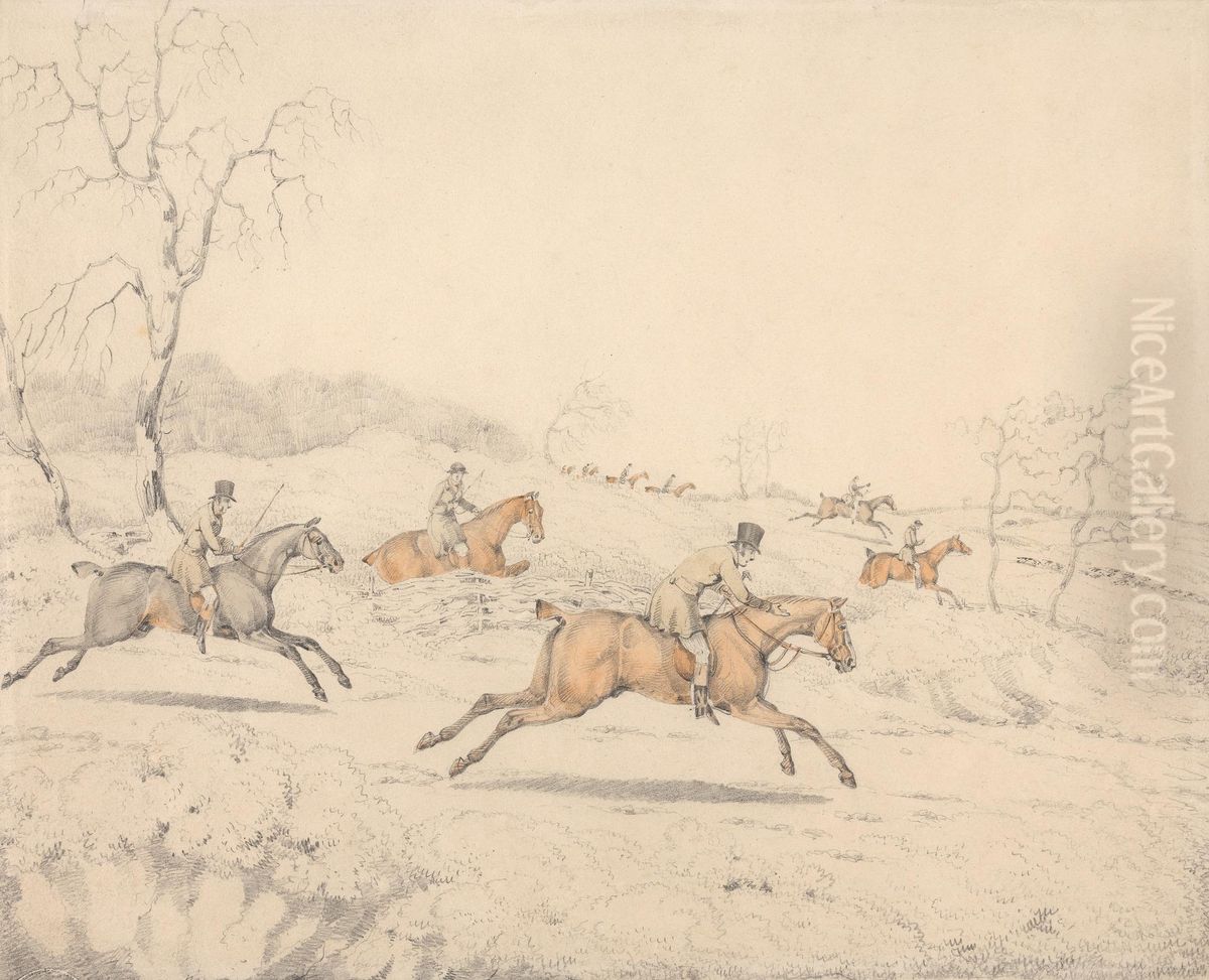 Gone Away Oil Painting by Henry Thomas Alken