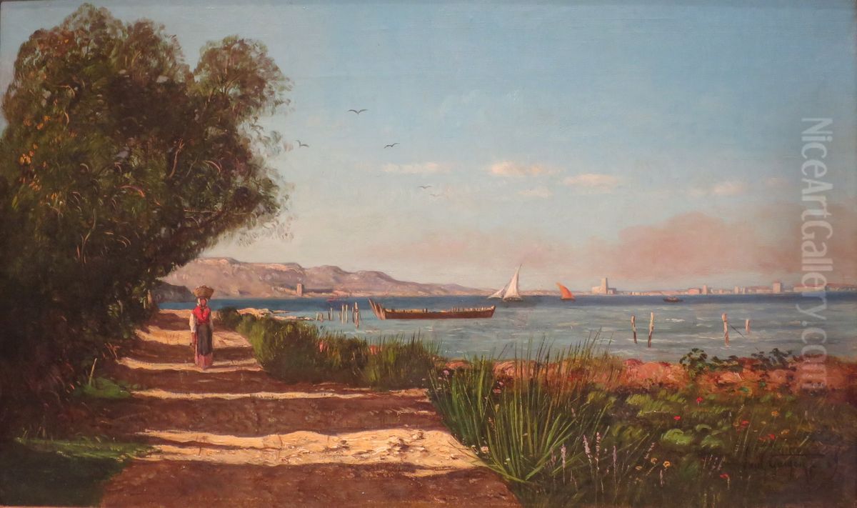 Landscape in Martigues Oil Painting by Paul Guigou