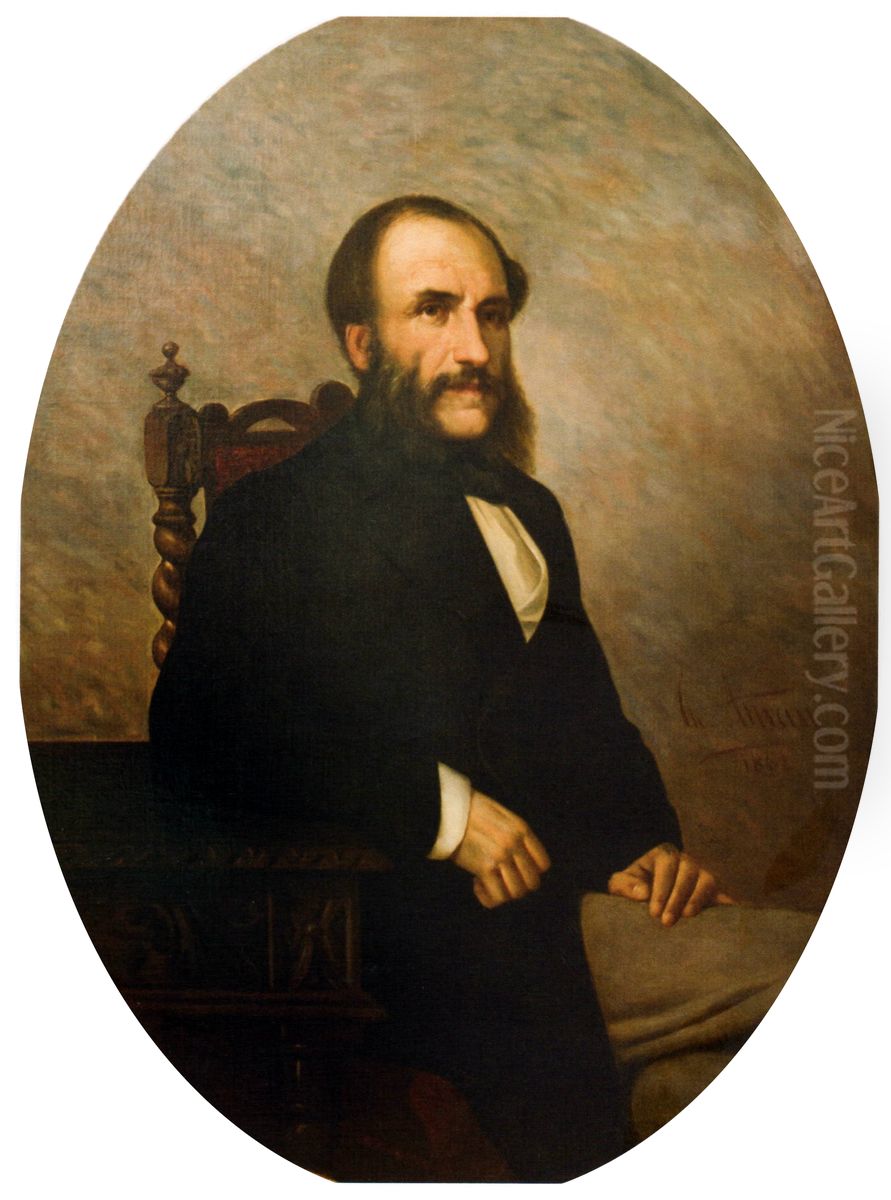 Barbu Catargiu Oil Painting by Theodor Aman