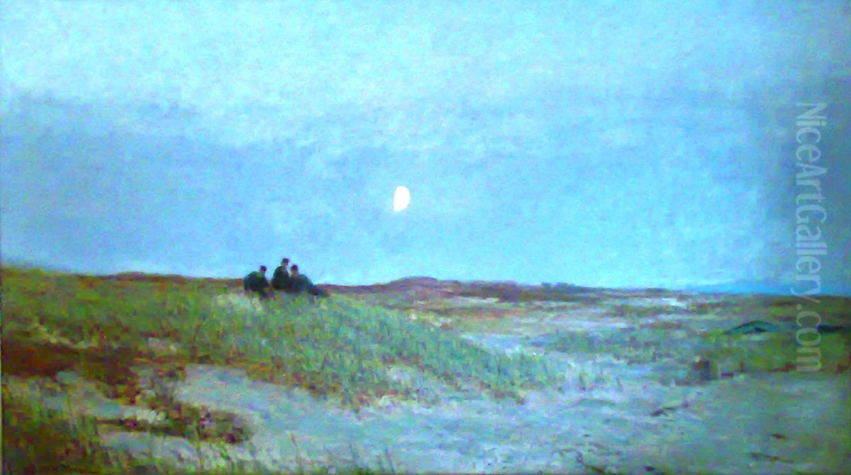 ? Oil Painting by Amaldus Nielsen