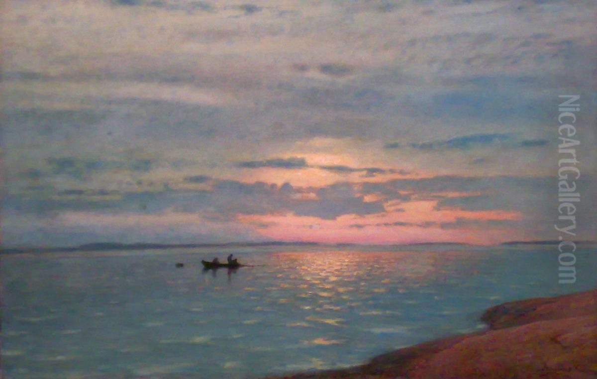 Stillhed Oil Painting by Amaldus Nielsen