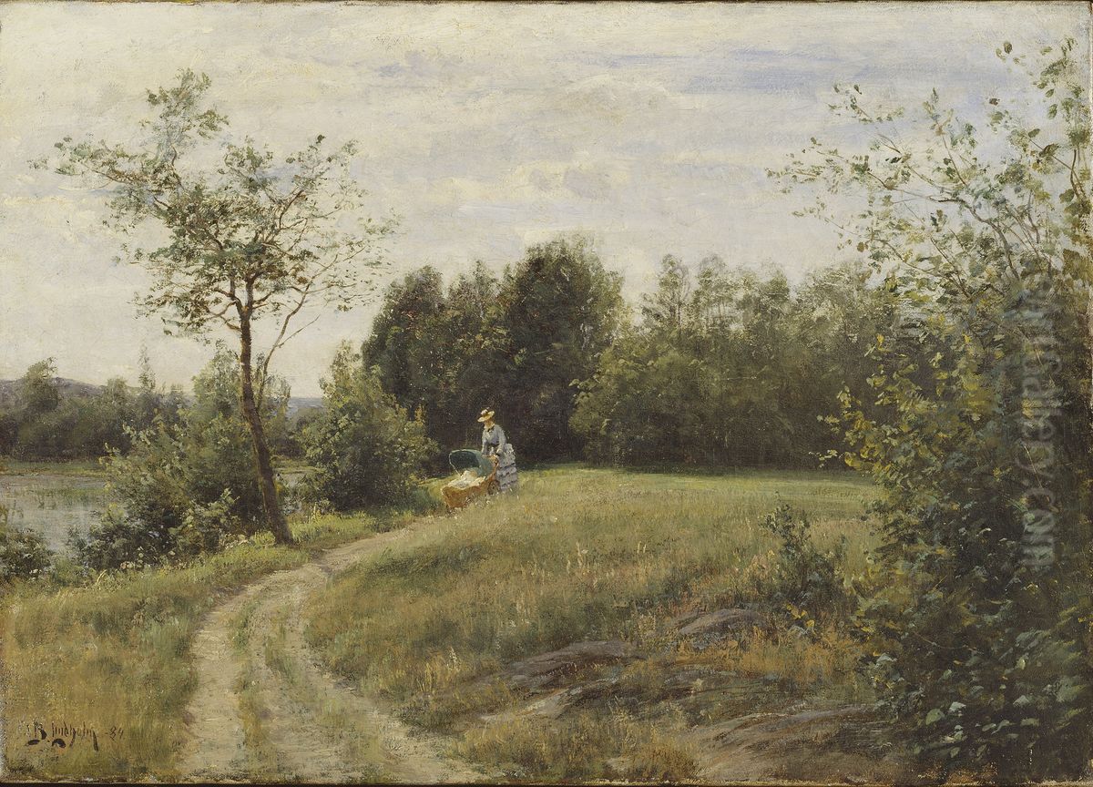 The Youngest Oil Painting by Berndt Lindholm