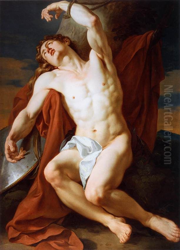 The Martyrdom of St Sebastian Oil Painting by Francois-Guillaume Menageot