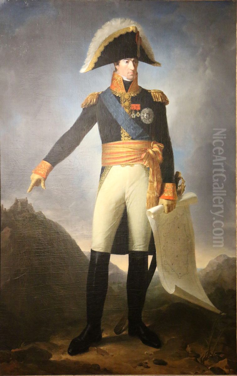 Portrait du general comte Gazan de la Peyriere. Oil Painting by Charles Negre