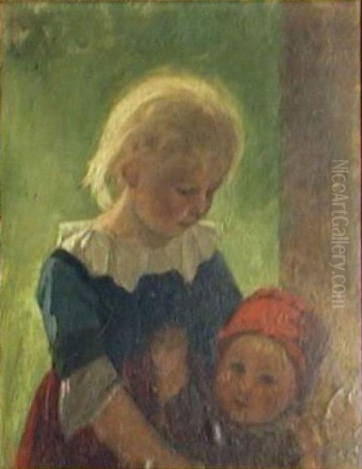 To born. Oil Painting by Anna Ancher