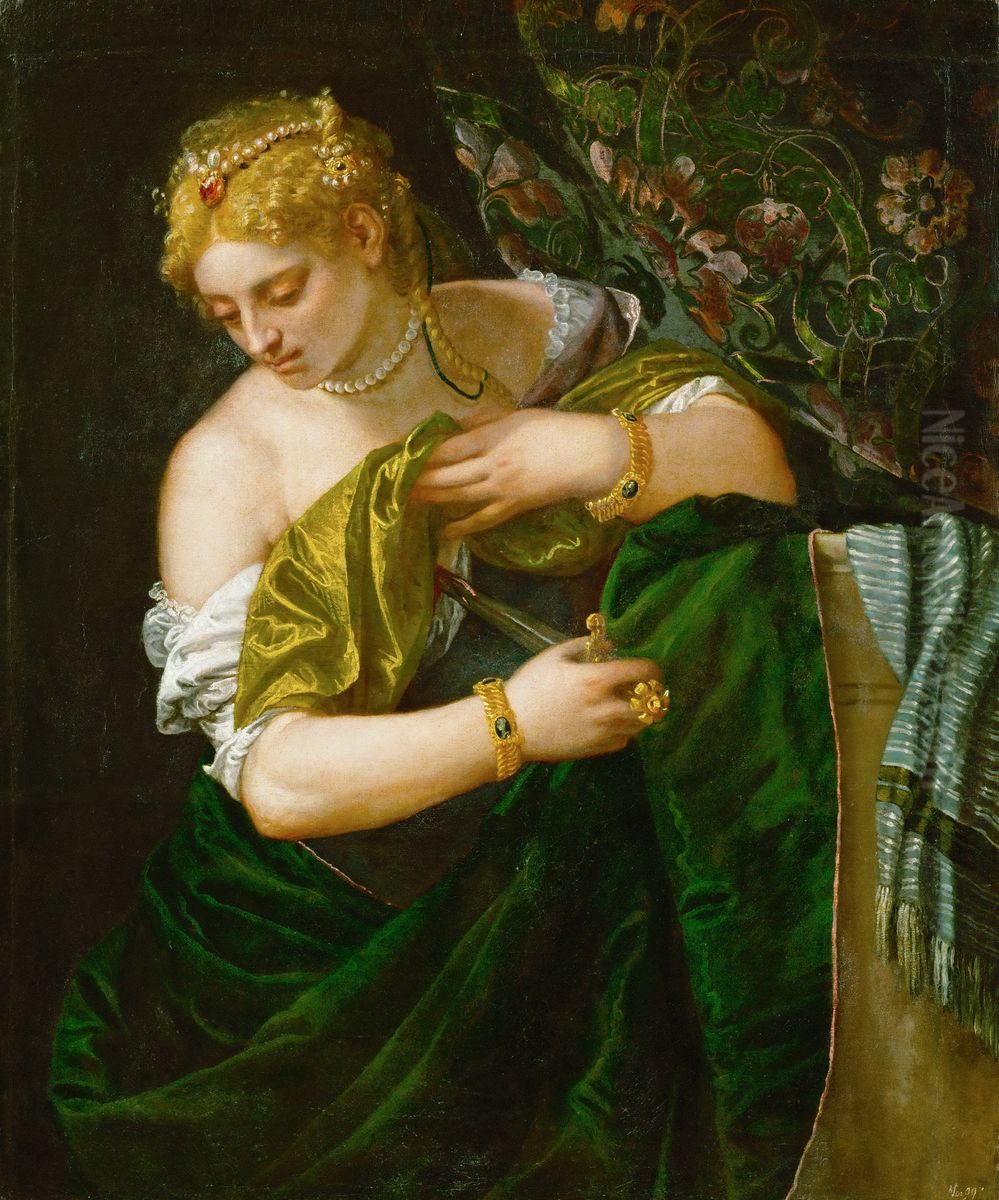Lucretia Oil Painting by Paolo Veronese (Caliari)