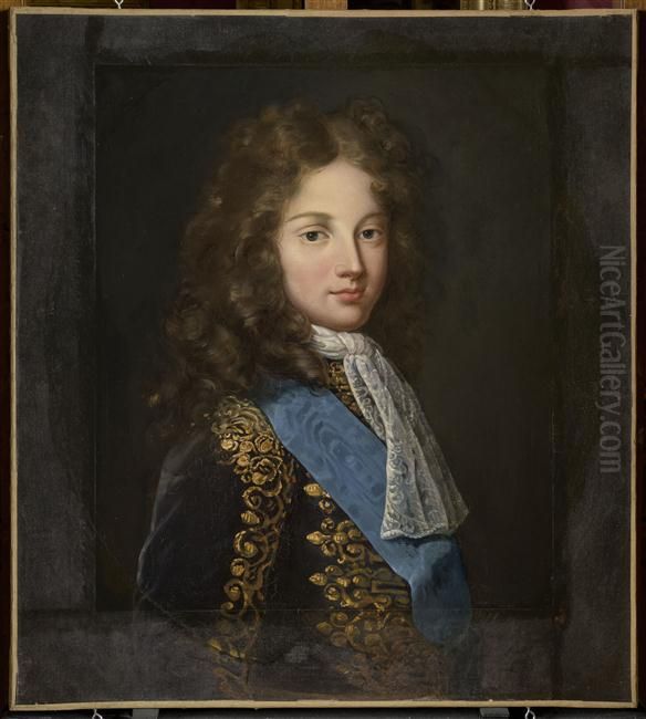 Portrait de Louis, duc de Bourgogne Oil Painting by Jean-Francois de Troy