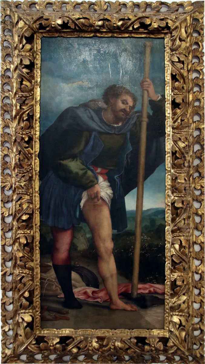 Saint Roque Oil Painting by Lorenzo Lotto