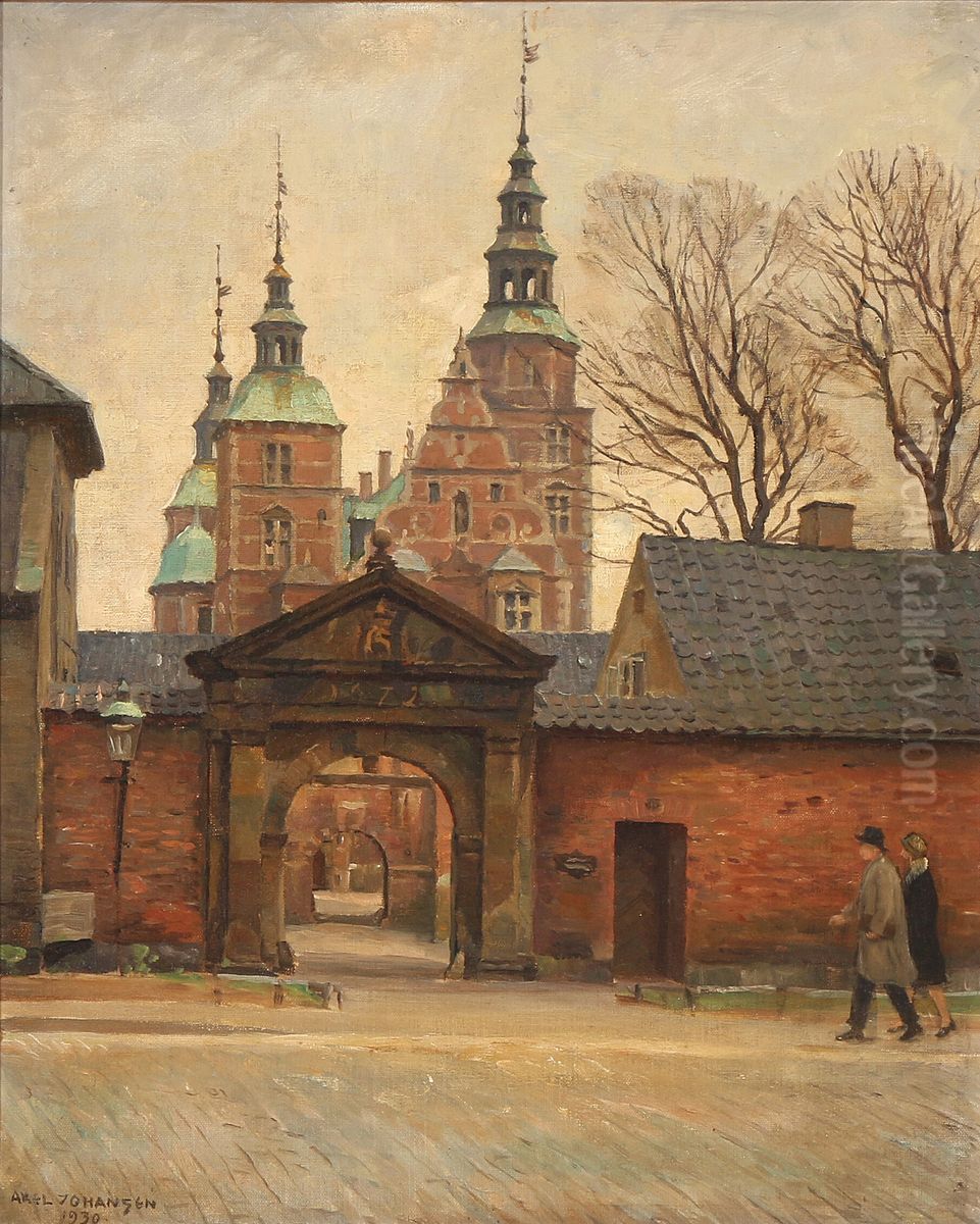 Rosenborg Castle Oil Painting by Axel Johansen
