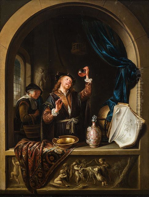 The Physician Oil Painting by Gerrit Dou