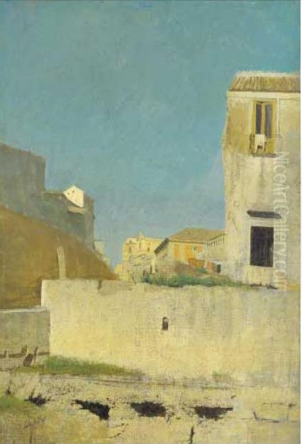 Street of Naples Oil Painting by Giuseppe de Nittis
