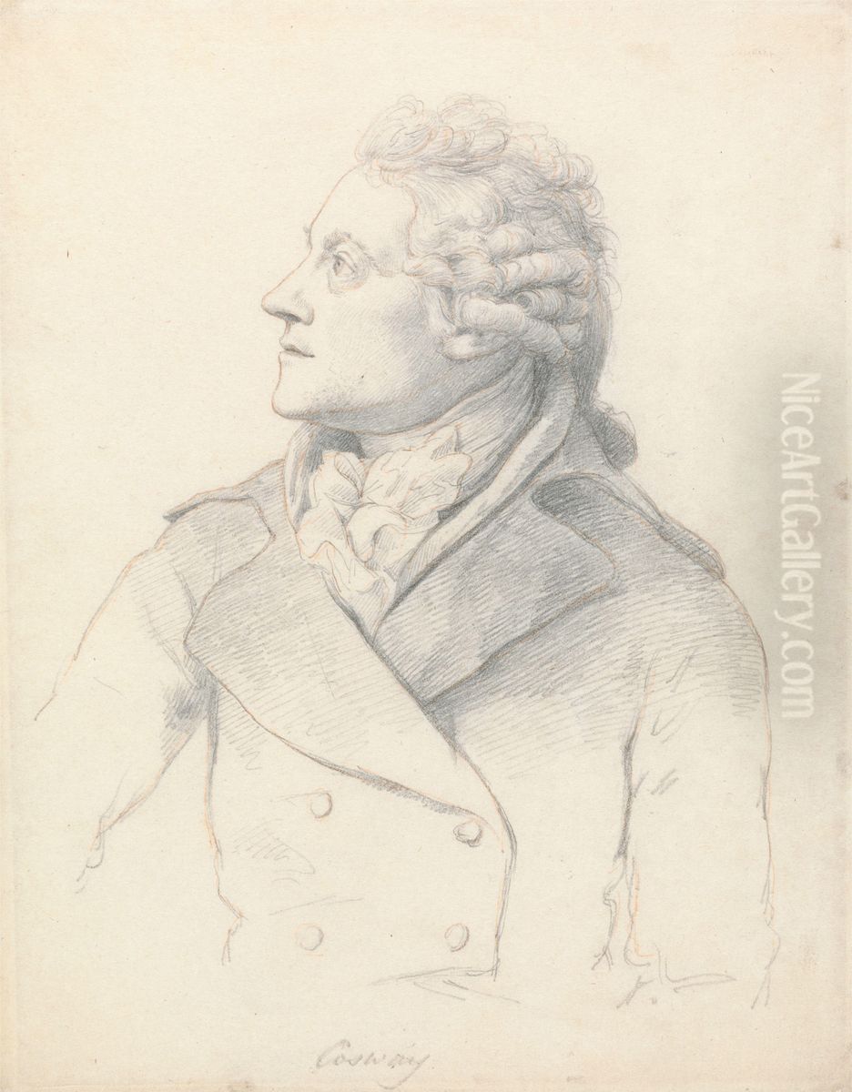 Portrait of Richard Cosway Oil Painting by William Daniell RA