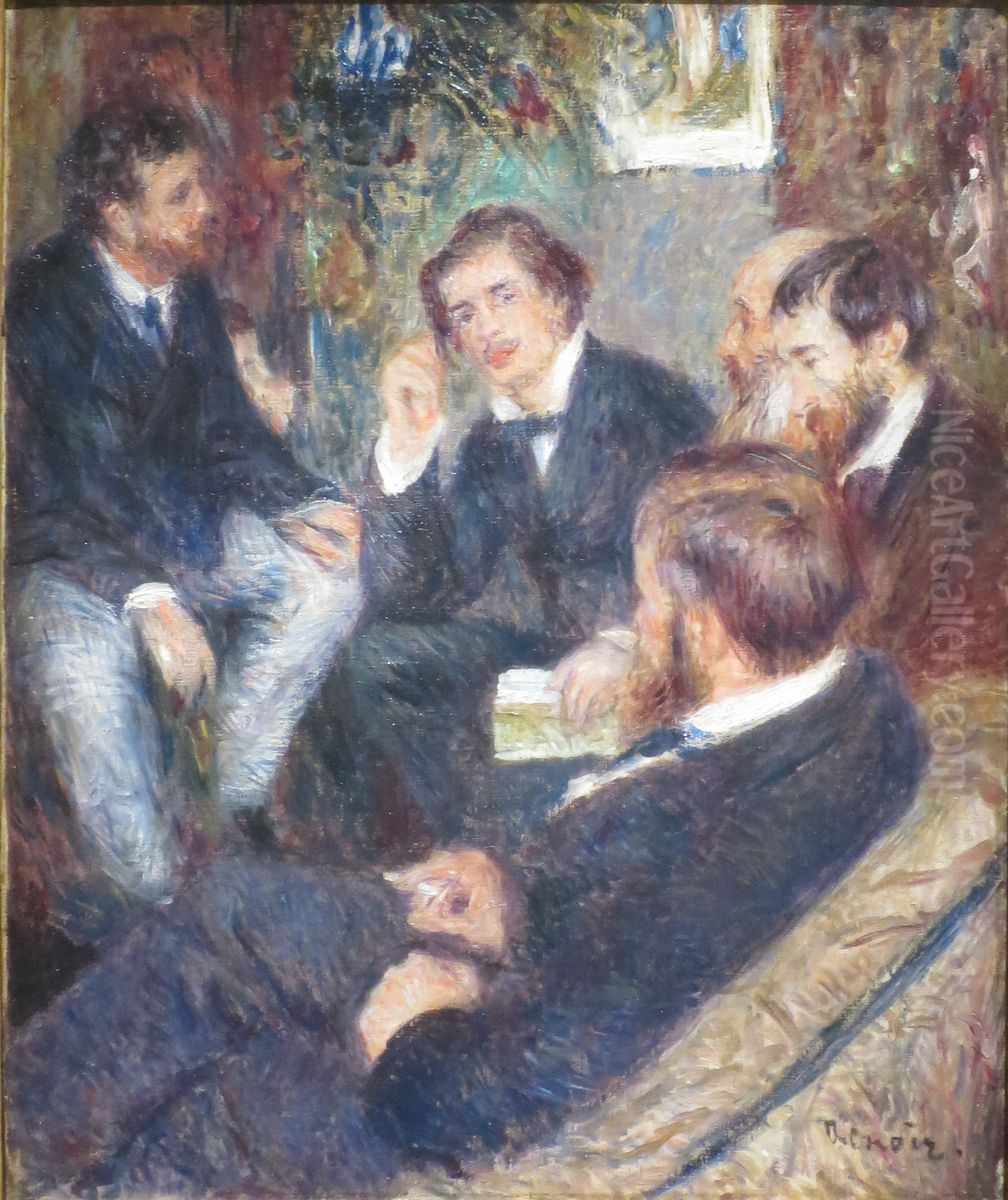At Renoir's Home, rue St. Georges Oil Painting by Pierre Auguste Renoir