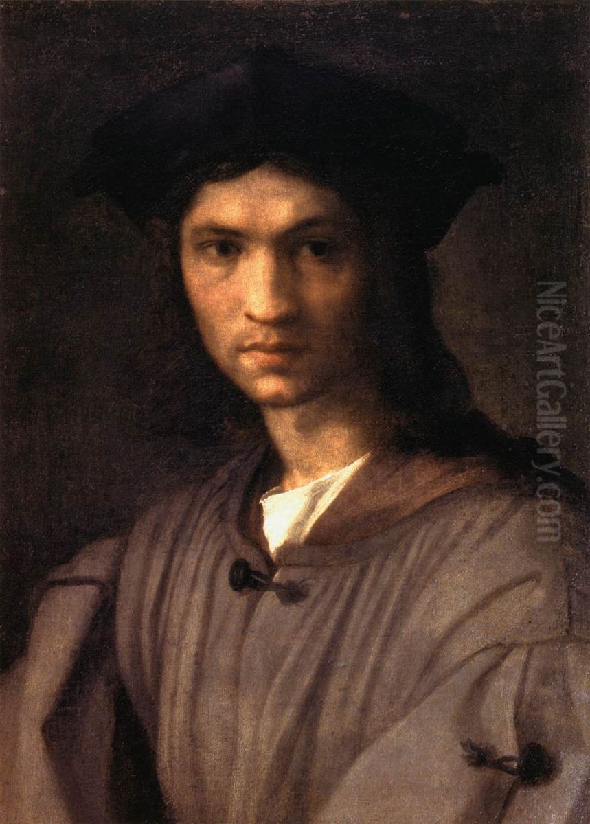 Portrait of Baccio Bandinelli Oil Painting by Andrea Del Sarto