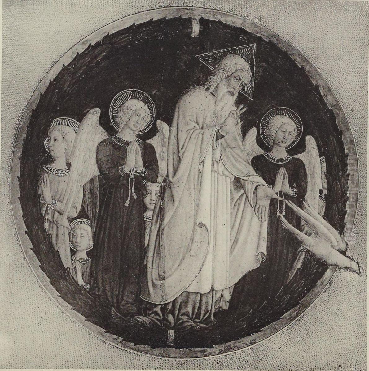 God bestowing the Holy Spirit Oil Painting by Giovanni Francesco Da Rimini