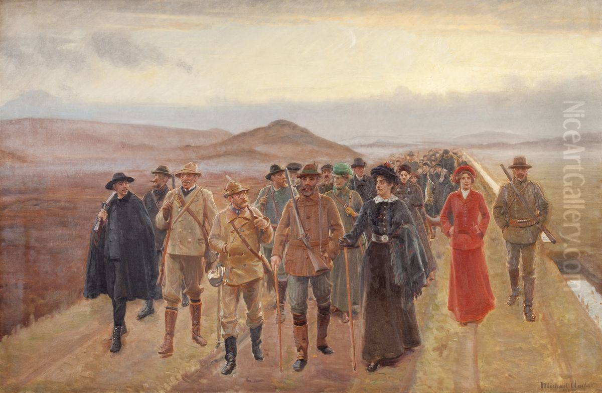 Efter sidste sat. Oil Painting by Michael Peter Ancher