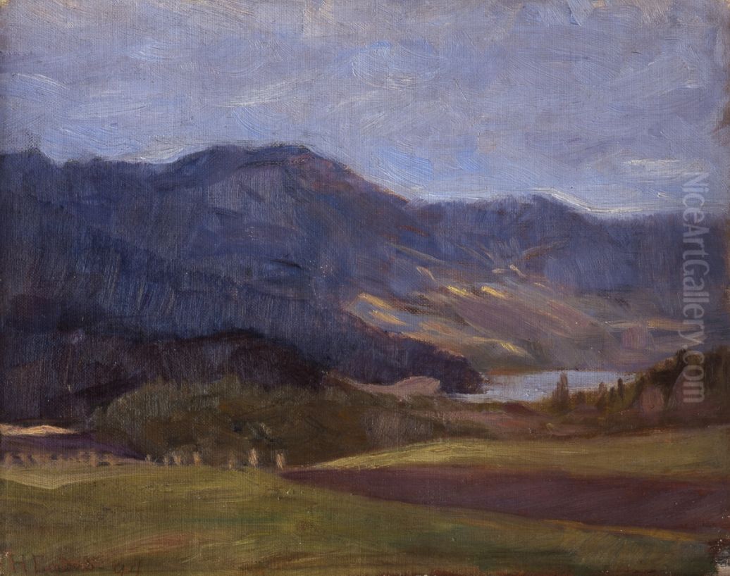 Fra Vaga 1894 Oil Painting by Halfdan Egedius