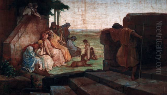 Regreso del hijo prodigo Oil Painting by Julio Romero De Torres