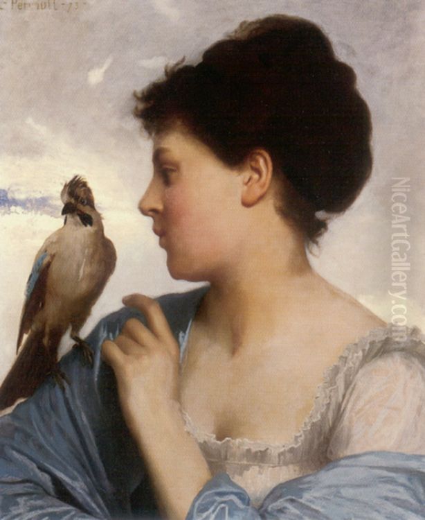 The bird charmer Oil Painting by Leon Bazille Perrault