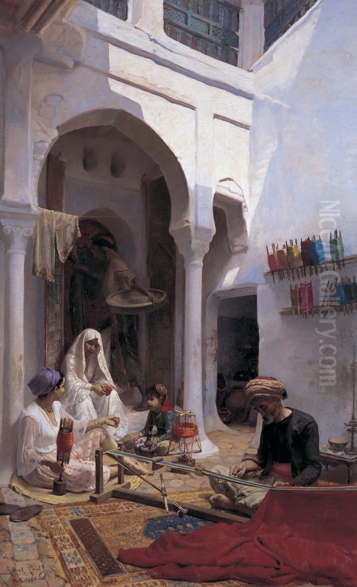 Arab Weaver Oil Painting by Armand Point