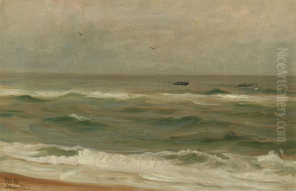 Fra Skagen Sonderstrand. Oil Painting by Michael Peter Ancher